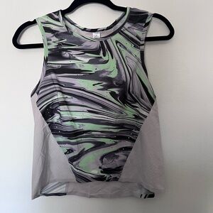 Lululemon Swift Ventilated Running Tank Top Paint Glide Warp Multi